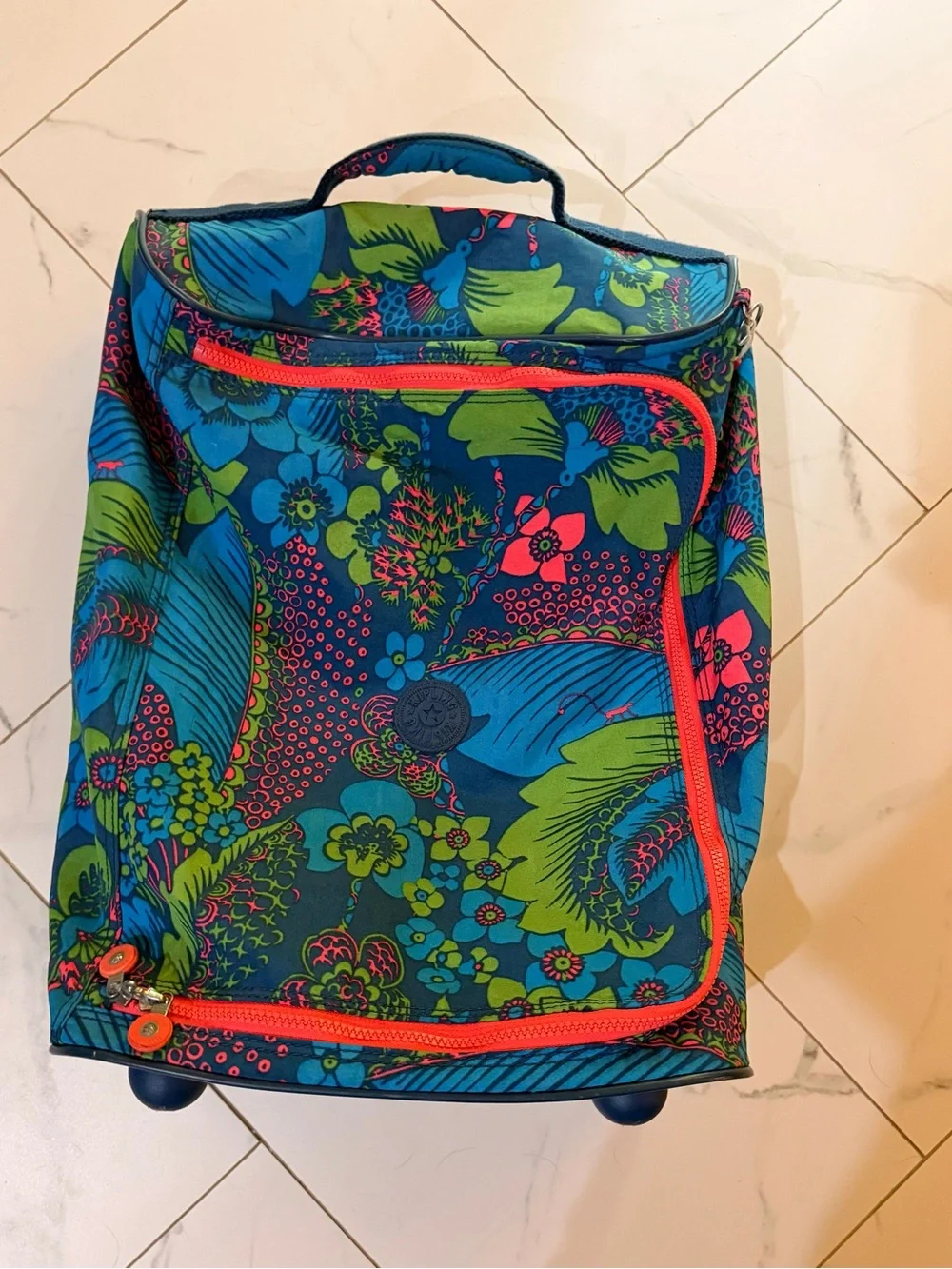 Kipling Darcey Floral Carry-On Rolling Suitcase Retired Print
